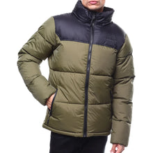 Load image into Gallery viewer, Buy Smoke Rise Color Block Bubble Jacket - Olive - Swaggerlikeme.com / Grand General Store
