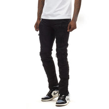 Load image into Gallery viewer, Buy Smoke Rise Engineered Fashion Biker Jeans - Jet Black - Swaggerlikeme.com / Grand General Store