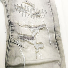 Load image into Gallery viewer, Buy Smoke Rise Rip Repair Fashion Jeans - Frost Gray - Swaggerlikeme.com / Grand General Store