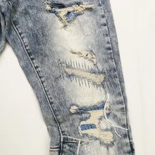Load image into Gallery viewer, Buy Smoke Rise Rip Repair Fashion Jeans - Malibu Blue - Swaggerlikeme.com / Grand General Store