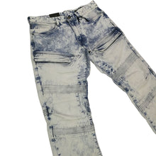 Load image into Gallery viewer, Buy Smoke Rise Acid Wash Biker Jeans - Acid Blue - Swaggerlikeme.com / Grand General Store