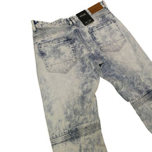 Load image into Gallery viewer, Buy Smoke Rise Acid Wash Biker Jeans - Acid Blue - Swaggerlikeme.com / Grand General Store