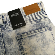 Load image into Gallery viewer, Buy Smoke Rise Acid Wash Biker Jeans - Acid Blue - Swaggerlikeme.com / Grand General Store