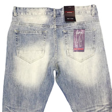 Load image into Gallery viewer, Buy Smoke Rise Drawstring Slim Tapered Jeans - Pearl Blue - Swaggerlikeme.com / Grand General Store