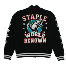 Load image into Gallery viewer, Buy Staple Pigeon Fleece Baseball Jacket in Black - Swaggerlikeme.com