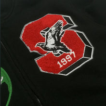 Load image into Gallery viewer, Buy Staple Pigeon Fleece Baseball Jacket in Black - Swaggerlikeme.com