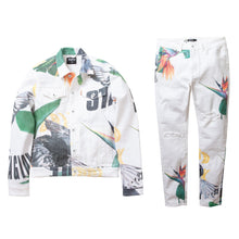 Load image into Gallery viewer, Buy Staple Pigeon Paradise AOP Denim Suit - White