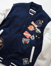 Load image into Gallery viewer, Buy Staple Midtown Fleece Baseball Jacket - Navy - Swaggerlikeme.com / Grand General Store