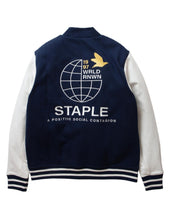 Load image into Gallery viewer, Buy Staple Midtown Fleece Baseball Jacket - Navy - Swaggerlikeme.com / Grand General Store