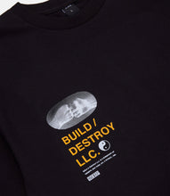 Load image into Gallery viewer, Buy 10 Deep Build & Destroy LS Tee - Black - Swaggerlikeme.com / Grand General Store