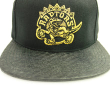 Load image into Gallery viewer, Buy NBA Toronto Raptors HWC Top Boss Leather Brim Snapback Hat Black by Mitchell Ness - Swaggerlikeme.com / Grand General Store
