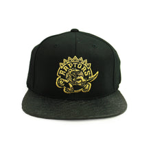 Load image into Gallery viewer, Buy NBA Toronto Raptors HWC Top Boss Leather Brim Snapback Hat Black by Mitchell Ness - Swaggerlikeme.com / Grand General Store