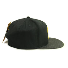 Load image into Gallery viewer, Buy NBA Toronto Raptors HWC Top Boss Leather Brim Snapback Hat Black by Mitchell Ness - Swaggerlikeme.com / Grand General Store