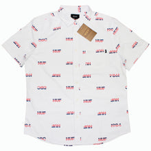 Load image into Gallery viewer, Buy HUF 1984 Chambray Short Sleeve Button Up Shirt - White - Swaggerlikeme.com / Grand General Store