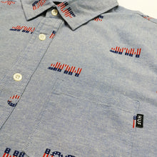 Load image into Gallery viewer, Buy HUF 1984 Chambray Short Sleeve Button Up Shirt - Blue - Swaggerlikeme.com / Grand General Store