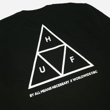 Load image into Gallery viewer, Buy HUF Essentials Triple Triangle Crew Neck Sweatshirt - Black - Swaggerlikeme.com / Grand General Store