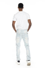 Load image into Gallery viewer, Buy PLATFORM 100 Denim Slim Strech Ripped Denim Pants - Bleach Blue - Swaggerlikeme.com / Grand General Store