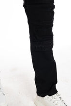 Load image into Gallery viewer, Buy PLATFORM 100 Denim Slim Strech Distressed Rhine Stone Denim Pant - Black - Swaggerlikeme.com / Grand General Store