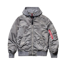 Load image into Gallery viewer, Buy Alpha Industries L-2B Hooded Battlewash Flight Jacket - Vintage White - Swaggerlikeme.com / Grand General Store