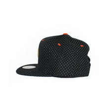 Load image into Gallery viewer, Buy Mitchell & Ness Anaheim Mighty Ducks Current Logo Dotted Cotton Snapback - Black - Swaggerlikeme.com / Grand General Store