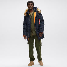 Load image into Gallery viewer, Buy Alpha Industries Slimfit N-3B PARKA Replica Blue - Swaggerlikeme.com / Grand General Store