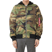 Load image into Gallery viewer, Buy Alpha Industries L-2B Natus Flight Jacket - Woodland Camo / Black Hood - Swaggerlikeme.com / Grand General Store