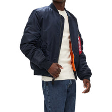 Load image into Gallery viewer, Buy Alpha Industries MA-1 Slim Fit Flight Jacket Replica Blue - Swaggerlikeme.com / Grand General Store
