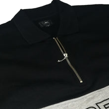 Load image into Gallery viewer, Buy OBEY Baron Zip Crew Polo Sweatshirt - Black - Swaggerlikeme.com / Grand General Store
