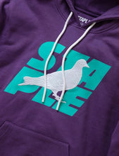 Load image into Gallery viewer, Buy Men&#39;s Staple Pigeon Stacked Logo Pullover Hoodie in Purple - Swaggerlikeme.com
