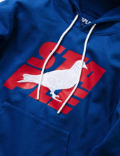 Load image into Gallery viewer, Buy Men&#39;s Staple Pigeon Stacked Logo Pullover Hoodie in Royal - Swaggerlikeme.com
