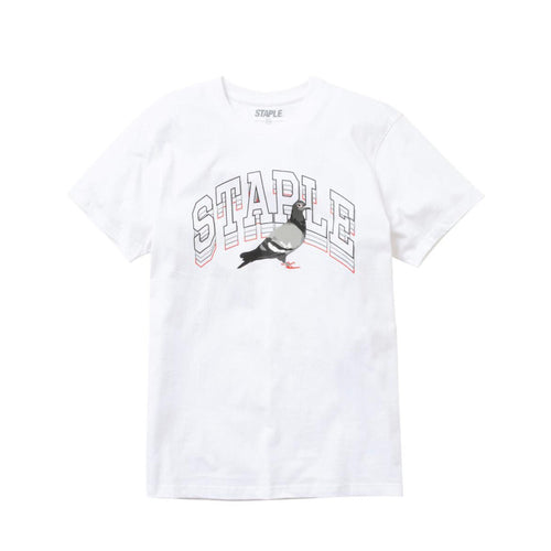 Buy Staple Collegiate Stack Logo Tee - White - Swaggerlikeme.com / Grand General Store