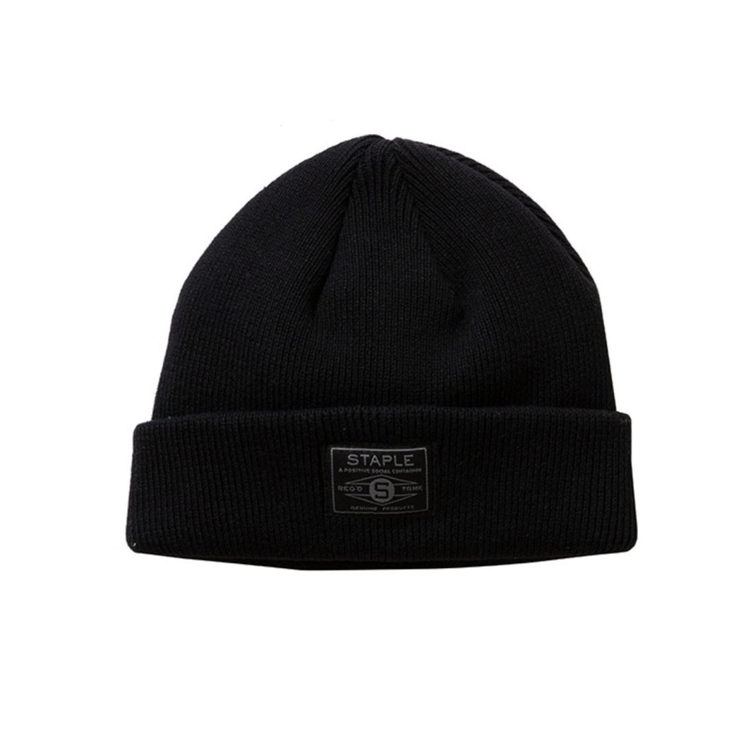 Buy Staple Patch Beanie - Black - Swaggerlikeme.com / Grand General Store