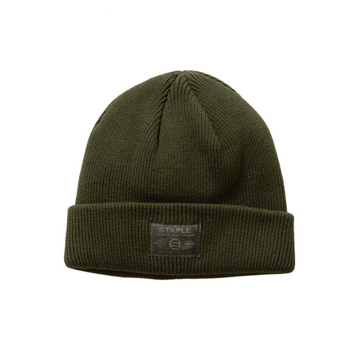 Buy Staple Patch Beanie - Olive - Swaggerlikeme.com / Grand General Store