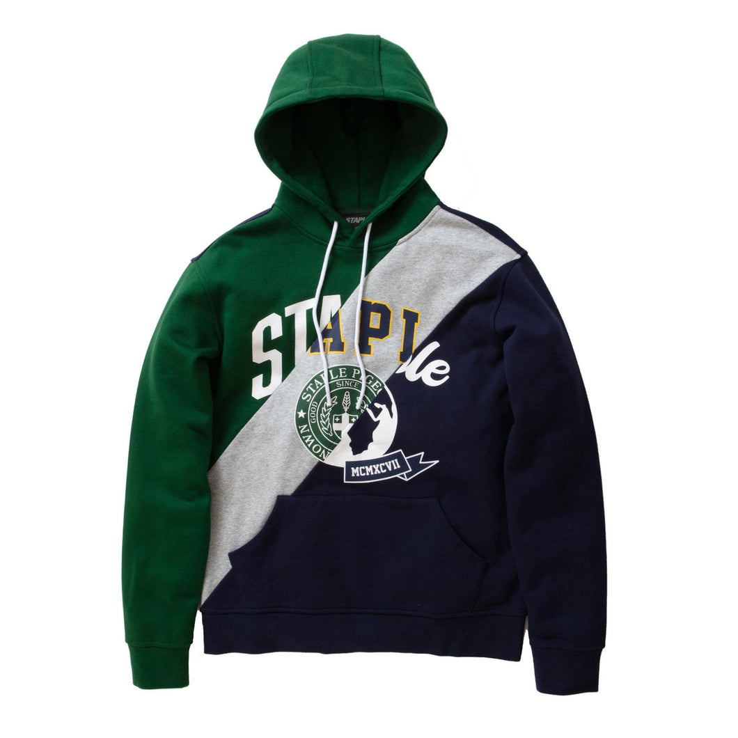 Buy Staple Canal Pieced Hoodie - Navy - Swaggerlikeme.com / Grand General Store