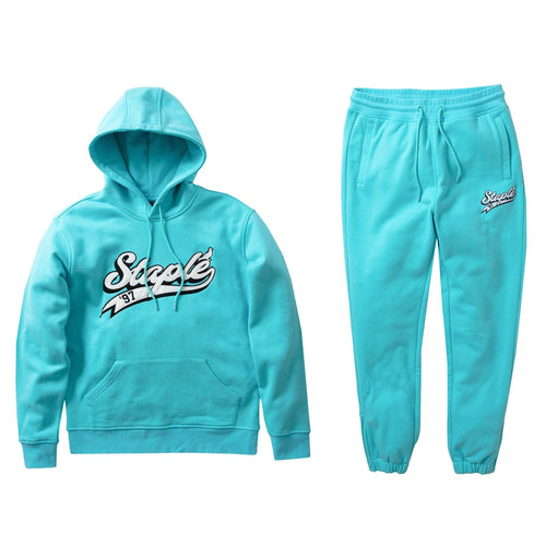 Buy Men's Staple Triboro Logo Sweatsuit - Blue - Swaggerlikeme.com