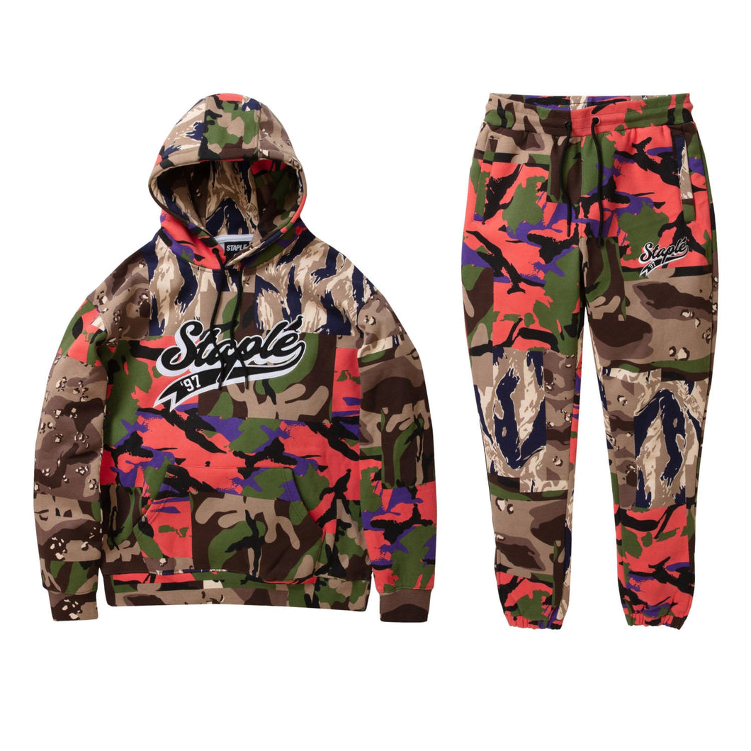 Buy Men's Staple Triboro Logo Sweatsuit - Camo Print - Swaggerlikeme.com