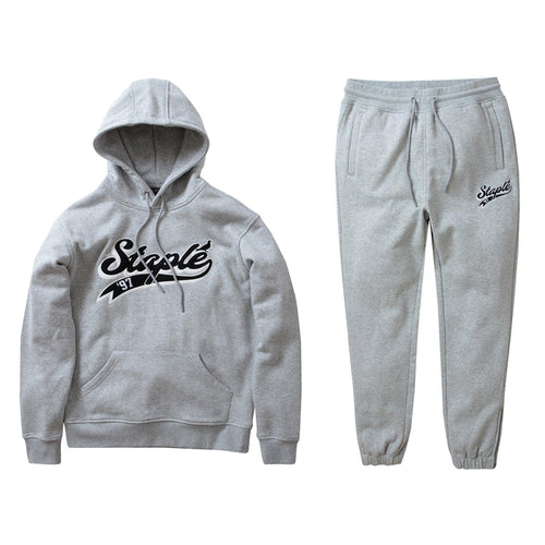 Buy Men's Staple Triboro Logo Sweatsuit - Heather Gray - Swaggerlikeme.com