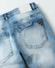 Load image into Gallery viewer, Buy Men&#39;s Staple Washed Denim in Light Stone Wash - Swaggerlikeme.com
