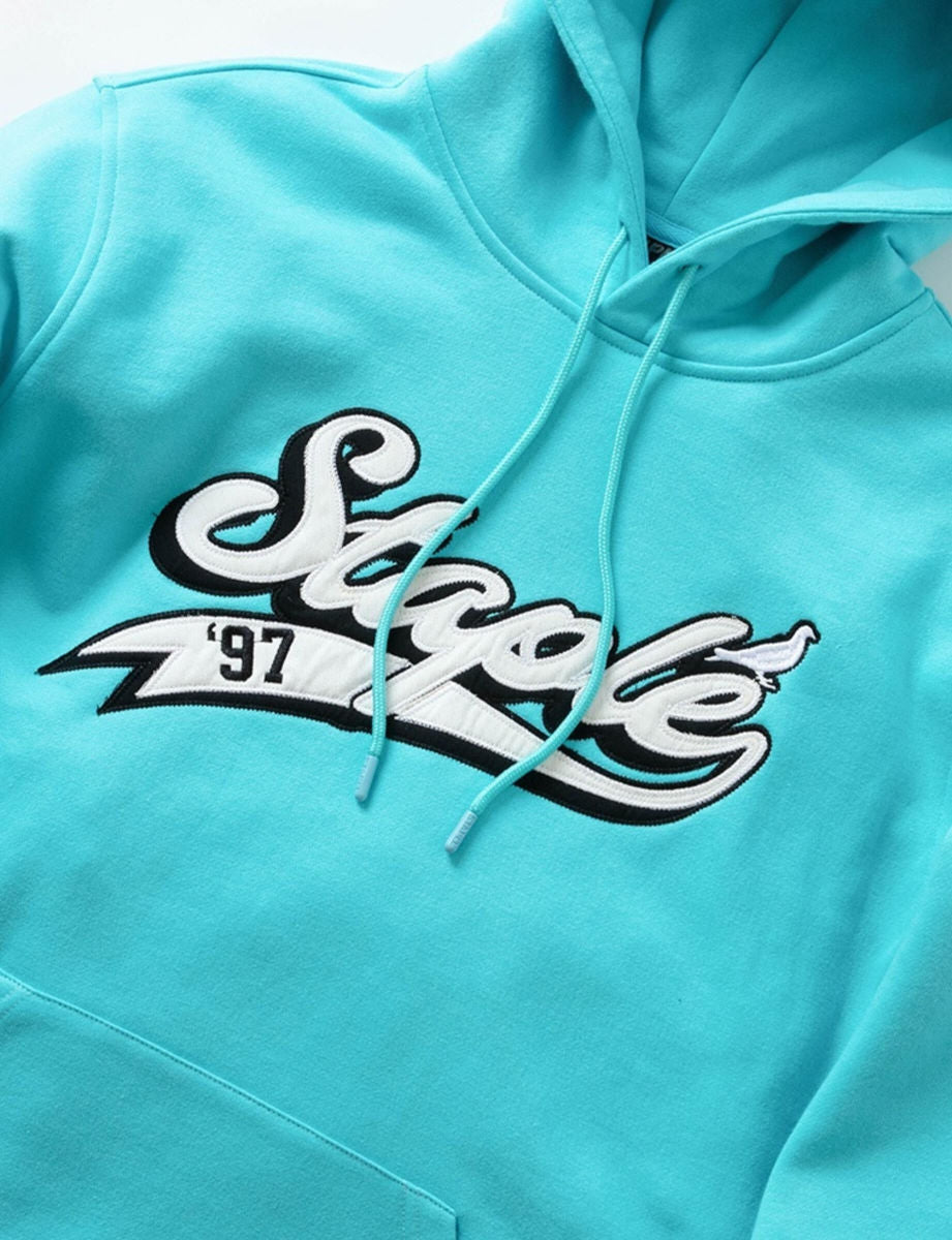 Men's Staple Triboro Logo Hoodie in Blue – Swaggerlikeme.com