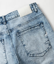 Load image into Gallery viewer, Buy Staple Stitched Denim Short - Light Stone Wash - Swaggerlikeme.com / Grand General Store
