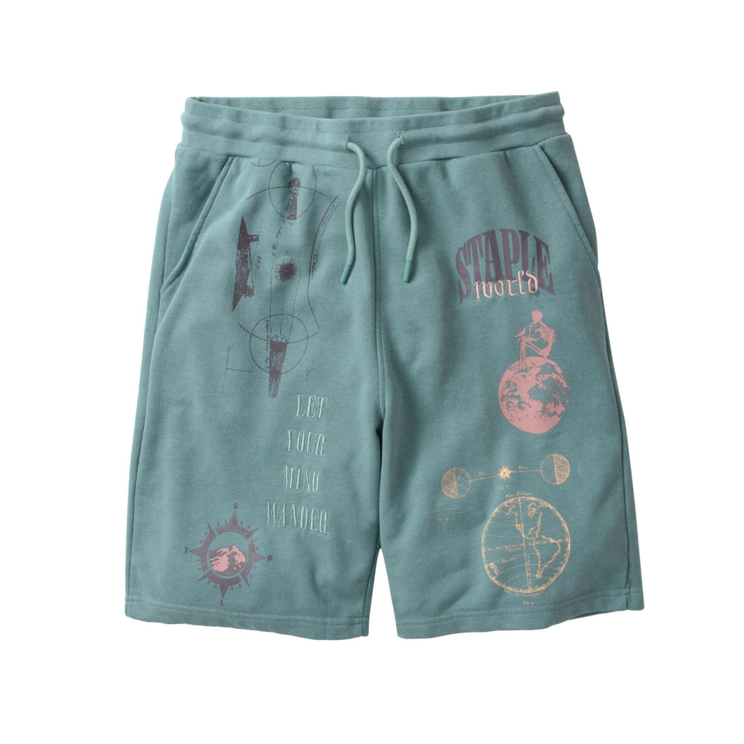 Buy Staple Kingsbridge Washed Sweatshort - Jade - Swaggerlikeme.com / Grand General Store