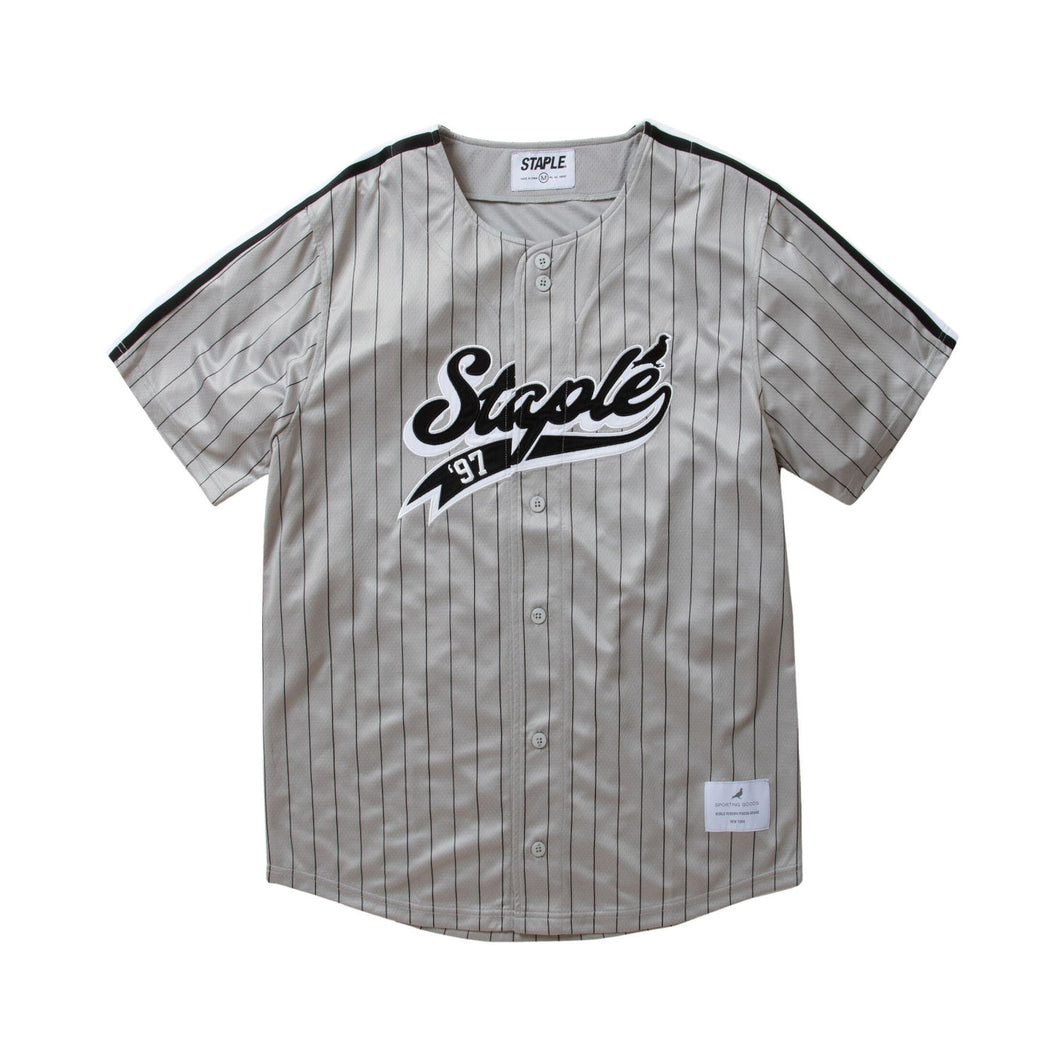 Buy Staple Stadium Baseball Jersey - Grey - Swaggerlikeme.com / Grand General Store
