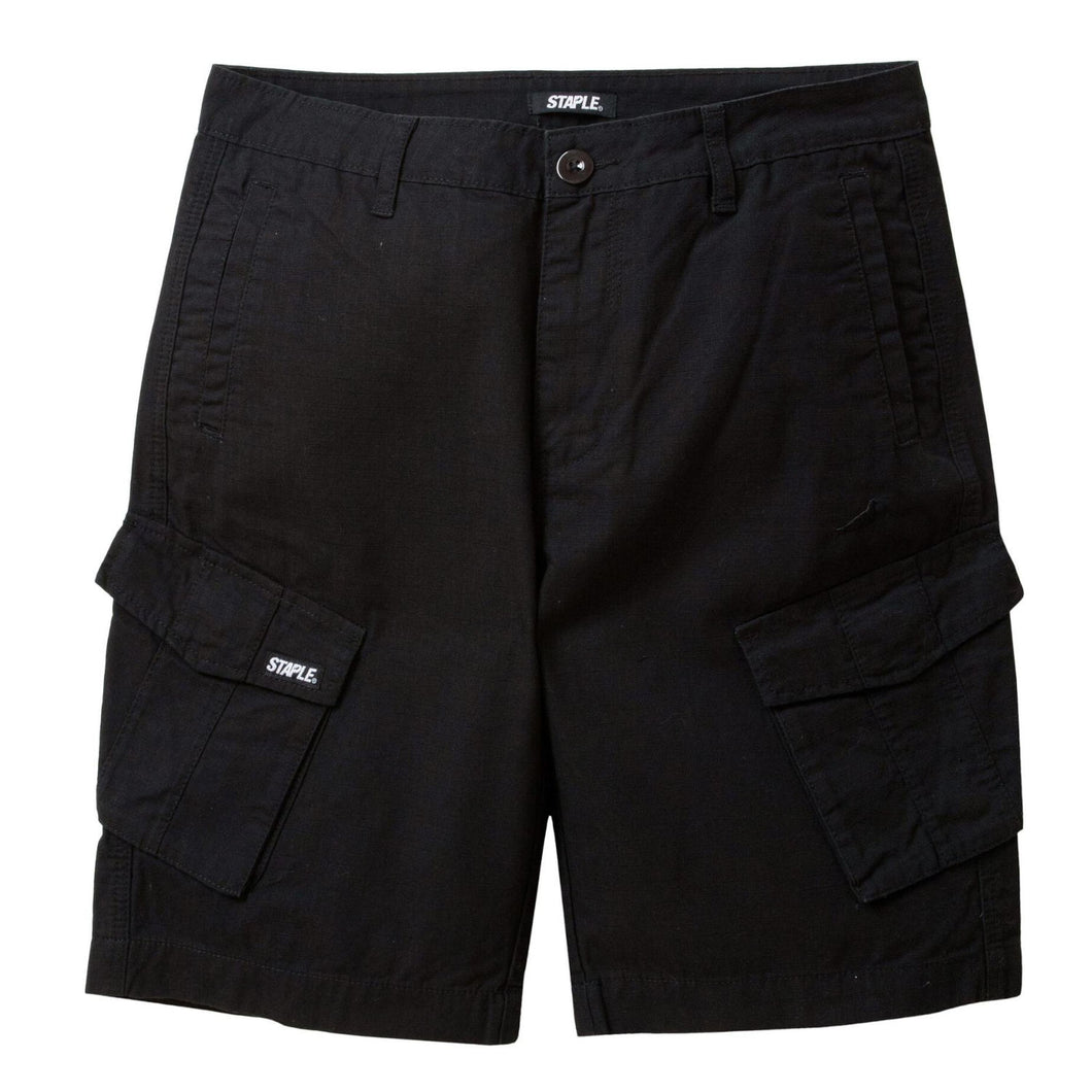 Buy Staple Twill Cargo Short - Black - Swaggerlikeme.com / Grand General Store