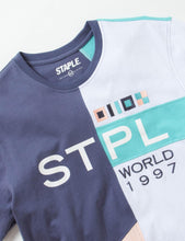 Load image into Gallery viewer, Buy Staple Tremont Pieced Tee - Navy - Swaggerlikeme.com / Grand General Store
