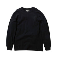 Load image into Gallery viewer, Buy Men&#39;s Staple Broadway Washed Long Sleeve Tee in Black - Swaggerlikeme.com
