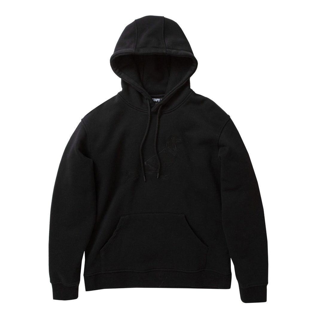 Buy Men's Staple Broadway Washed Pigeon logo Hoodie in Black - Swaggerlikeme.com