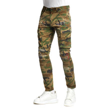 Load image into Gallery viewer, Buy Smoke Rise Rip Repair Fashion Twill Pants - Woodlands Camo - Swaggerlikeme.com / Grand General Store
