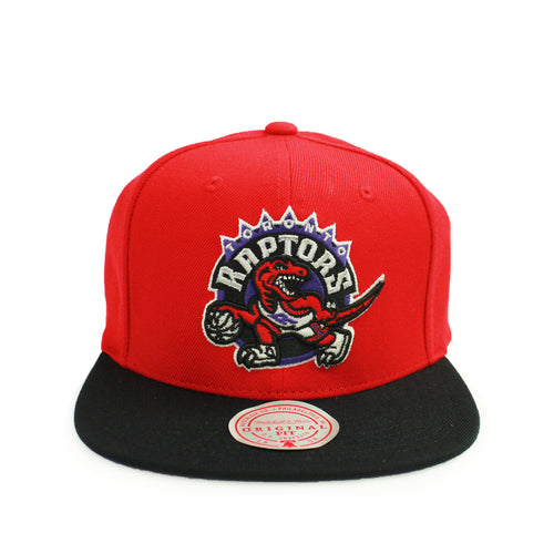 Buy NBA Toronto Raptors 2 Tone Classic Logo Snapback Hat Red and Black by Mitchell and Ness - Swaggerlikeme.com / Grand General Store