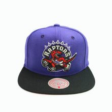 Load image into Gallery viewer, Buy NBA Toronto Raptors 2 Tone Classic Logo Snapback Purple and Black By Mitchell and Ness - Swaggerlikeme.com / Grand General Store
