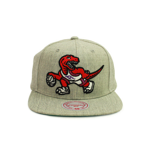 Buy NBA Toronto Raptors Team Heather HWC Snapback Hat Grey By Mitchell & Ness - Grey - Swaggerlikeme.com